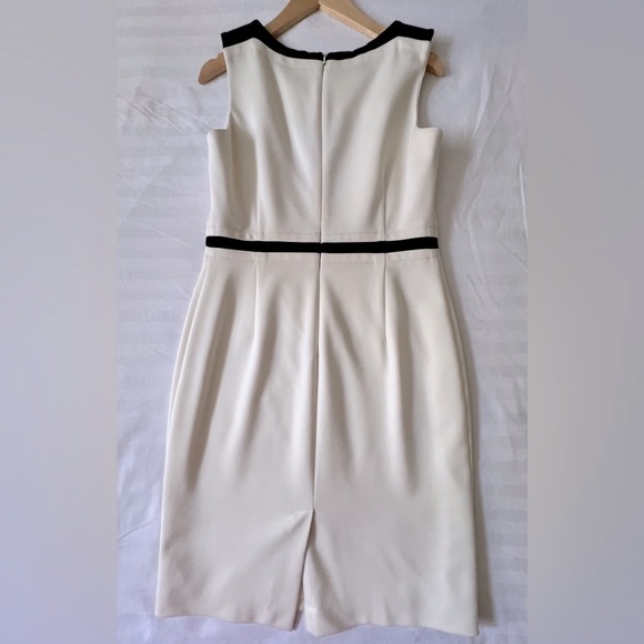 Charter Club Cream Sweetheart Sheath Cocktail Dress - Picture 4 of 5